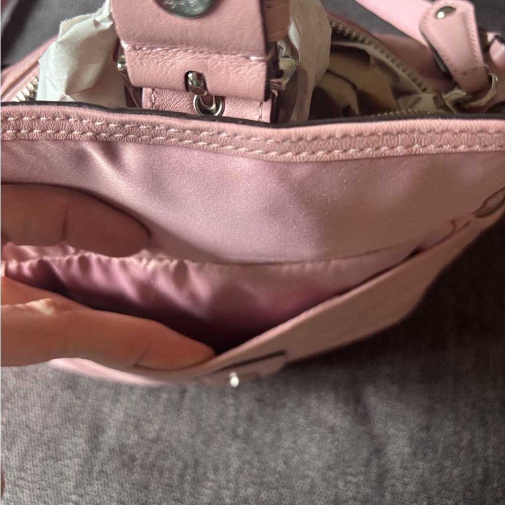 Coach Pink Leather Crossbody Bag - Picture 7 of 9